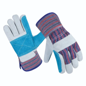 Heavy Duty Double Palm Industrial Safety Leather Work Gloves