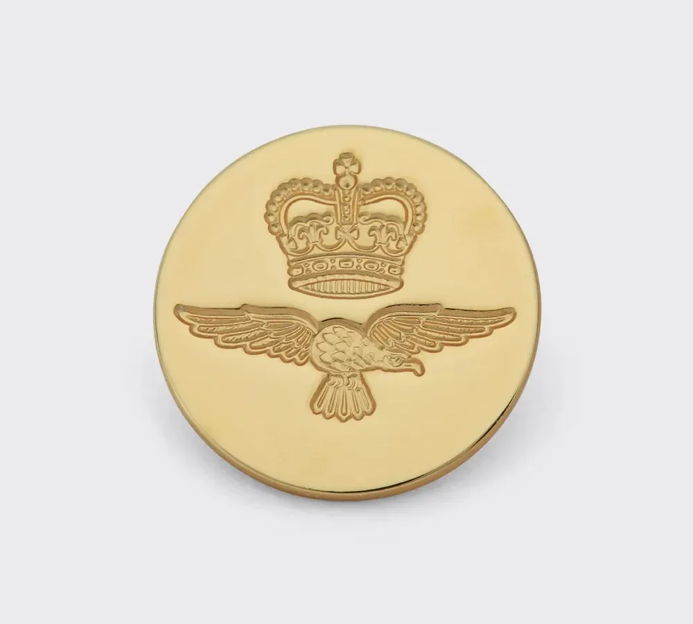 RAF Blazer Button Flat - Gilt