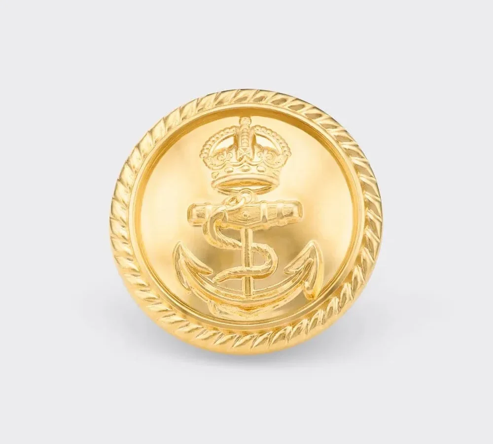 Royal Navy Gold Officers Buttons - Tudor Crown