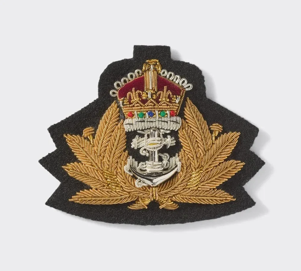 Royal Navy Beret Badge - Tudor Crown